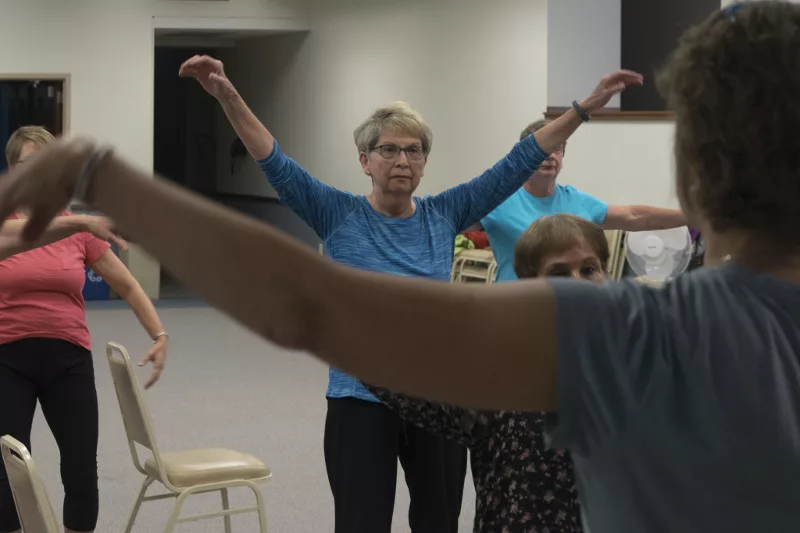 Marion Hanson from Onalaska doing Tai Chi